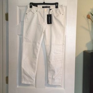 White Crop Jeans